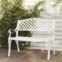 Patioflare cast aluminum online bench